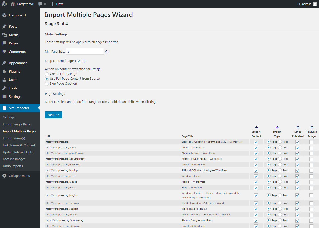 WP Site Importer imports all of your content from any website into WordPress WP Site Importer imports all of your content from any website into WordPress